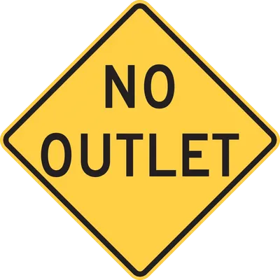 W14-2 No Outlet