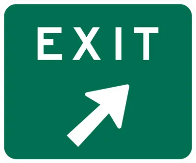 E5-1 Exit Gore (no exit number)