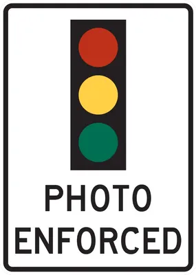 R10-18A Traffic Signal Photo Enforced