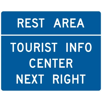 D5-7A Rest Area Tourist Info Center Advance Direction