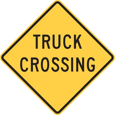W8-6 Truck Crossing