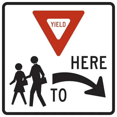 R1-5AR Yield Here to School Crossing