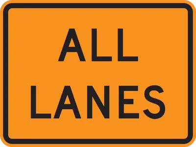 W24-1CP All Lanes (plaque)