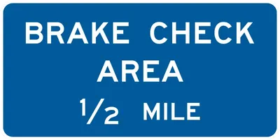 D5-13 Brake Check Area Advance