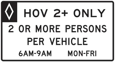 R3-13A Preferential Lane Vehicle Occupancy Definition (overhead)