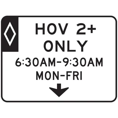 R3-14A HOV Lane Operation