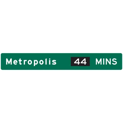 E7-4 Post-Interchange Travel Time (1 destination)