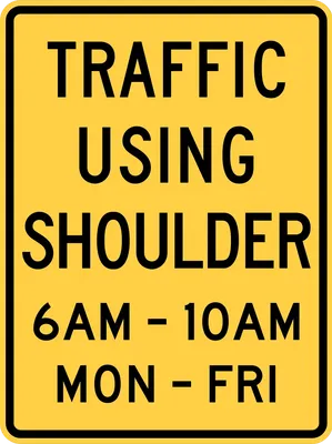 W3-9 Traffic Using Shoulder
