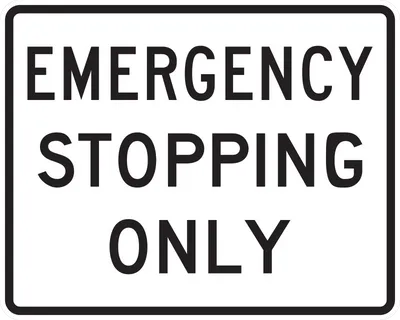 R8-7 Emergency Stopping Only