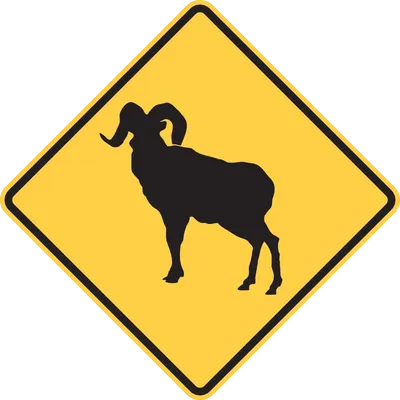 W11-18 Large Animal - Bighorn Sheep