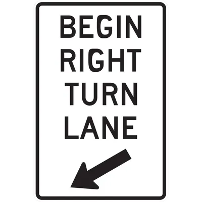 R3-20R Begin Right Turn Lane