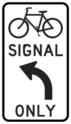 R10-40L Bicycle Signal Mandatory Movement (Turn)