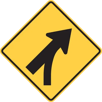 W4-5R Entering Roadway Merge