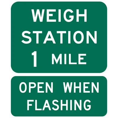 D8-1 Advance Weigh Station Distance (Open When Flashing)