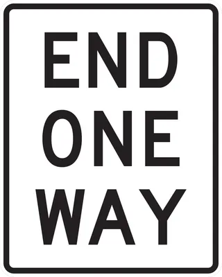 R6-7 End One Way