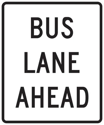R3-12 Preferential Lane Ahead - High-Occupancy Vehicles (post-mounted)