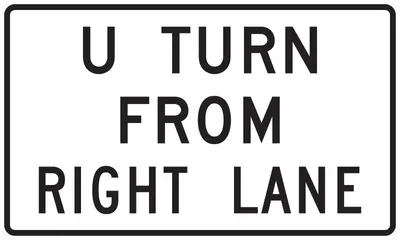 R3-23AR U Turn from Right Lane