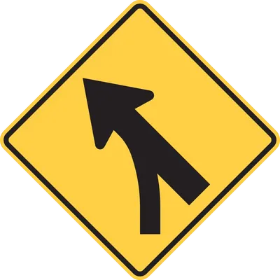 W4-5L Entering Roadway Merge