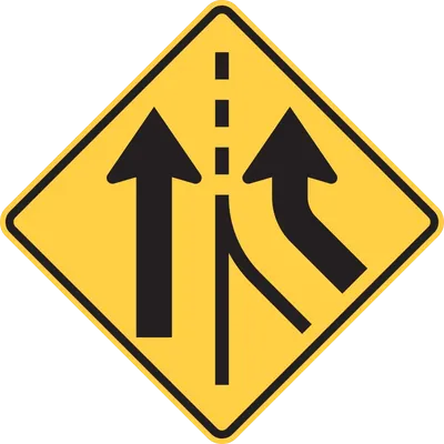 W4-3R Added Lane
