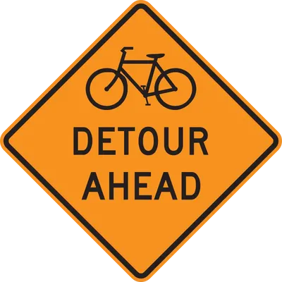 W20-2A Bike Detour (with distance)