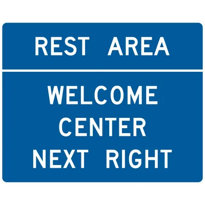 D5-7A Rest Area Welcome Center Advance Direction