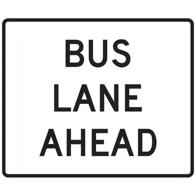 R3-15D Preferential Lane Ahead - Bus