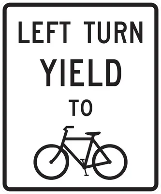 R10-12B Left Turn Yield to Bicycles