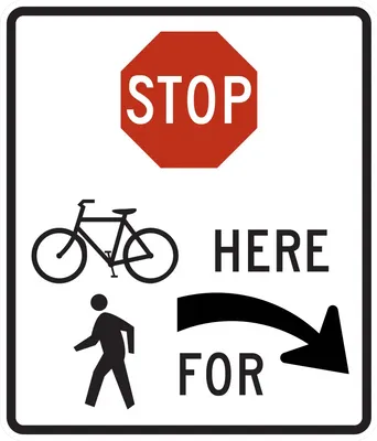 R1-5ER Stop Here for Trail Crossing