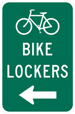 D4-4AL Bicycle Lockers Directional