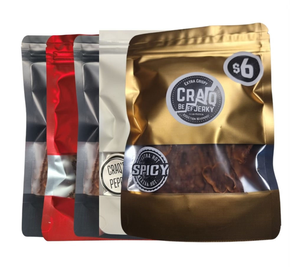VARIETY Craq Extra Crispy Beef Jerky 6 pack