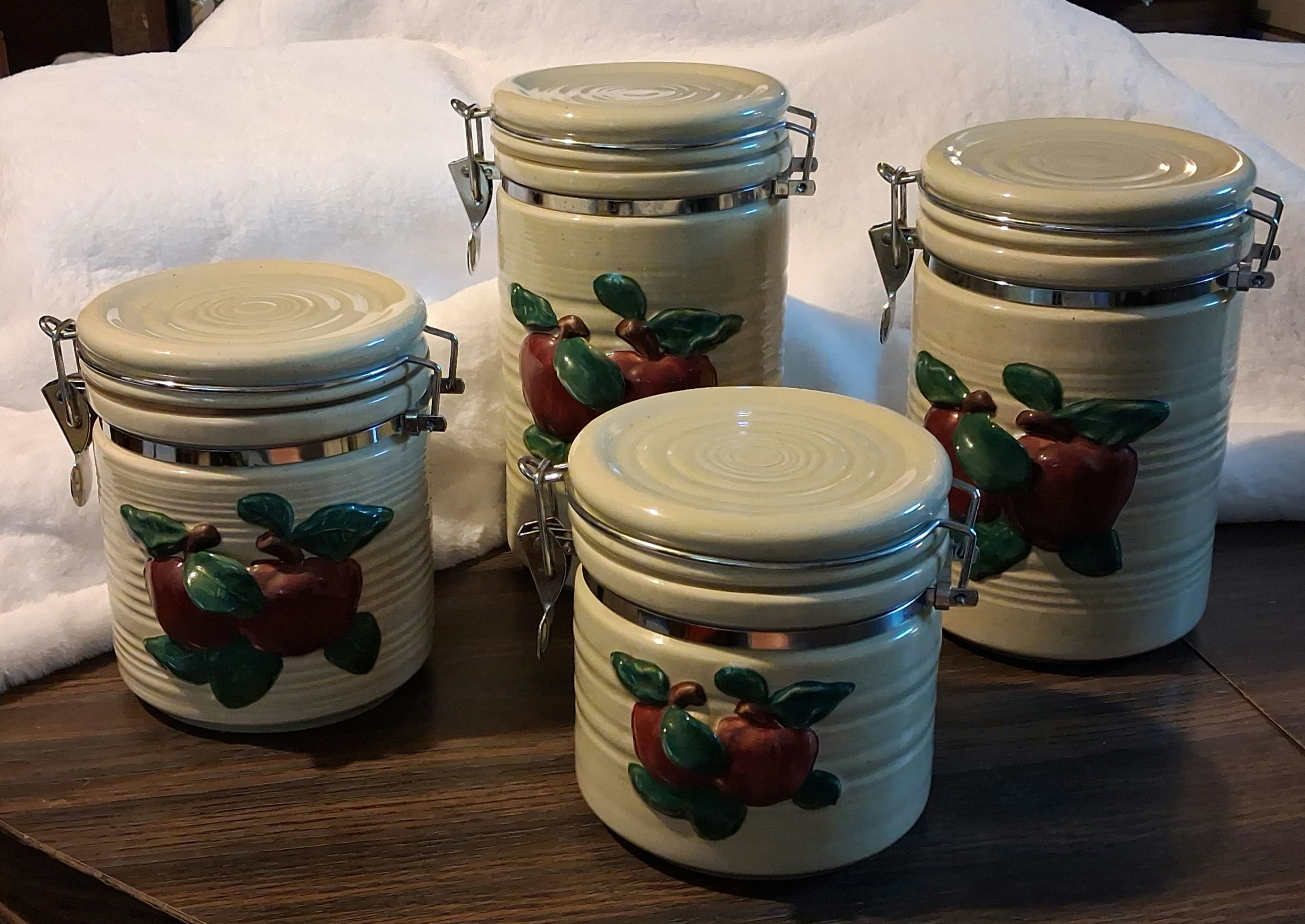 Red Apple Canisters