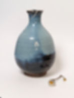 Miniature : Vase Hagi-Yaki de chez Tanaka NL - Kintsugi Traditionnel Japonais Argent - 5