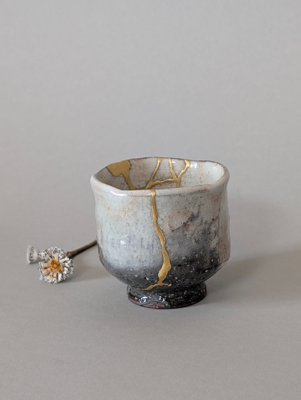 Miniature : Tasse Hagi-Yaki - Kintsugi Traditionnel Japonais Or 23K - 4