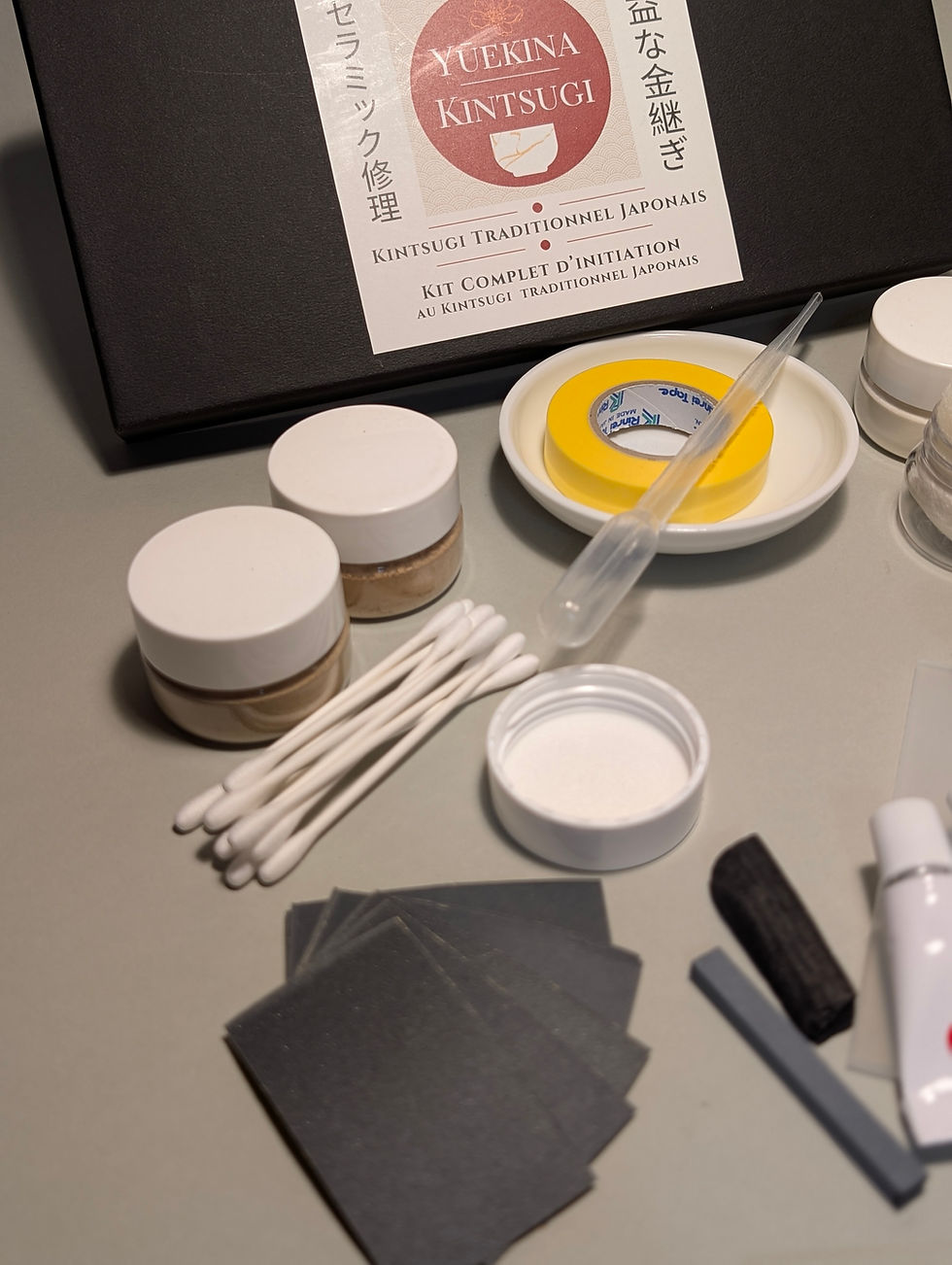 Miniature : Kit Complet d'Initiation au Kintsugi Traditionnel Japonais de Yuekina Kintsugi - 9