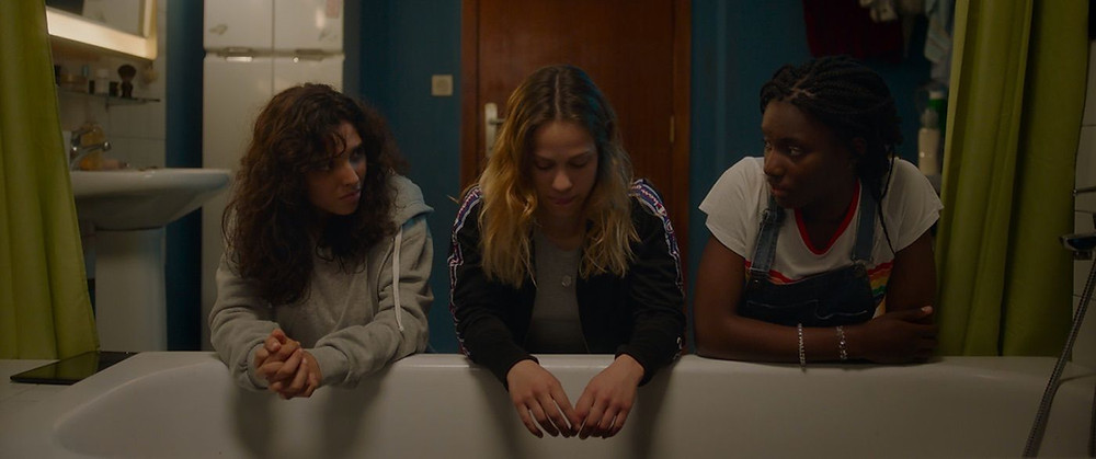 Samarcande Saadi, Mathilde Lamusse, and Suzy Bemba in Kandisha c/o Shudder