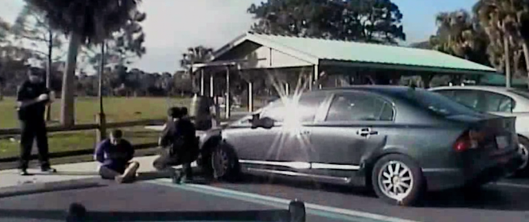 Randy's arrest, images c/o Pulse Films