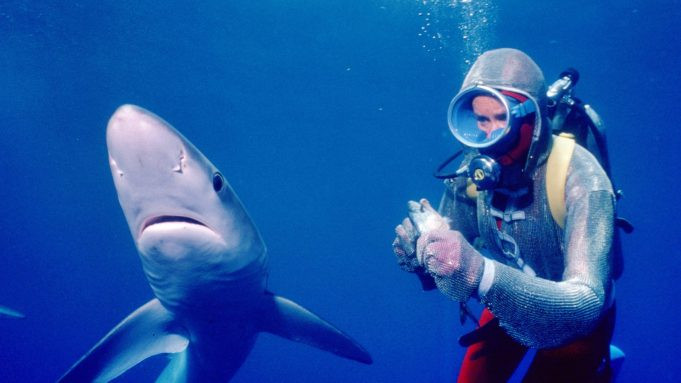 Valerie Taylor in Playing with Sharks c/o National Geographic Documentary, Disney Plus