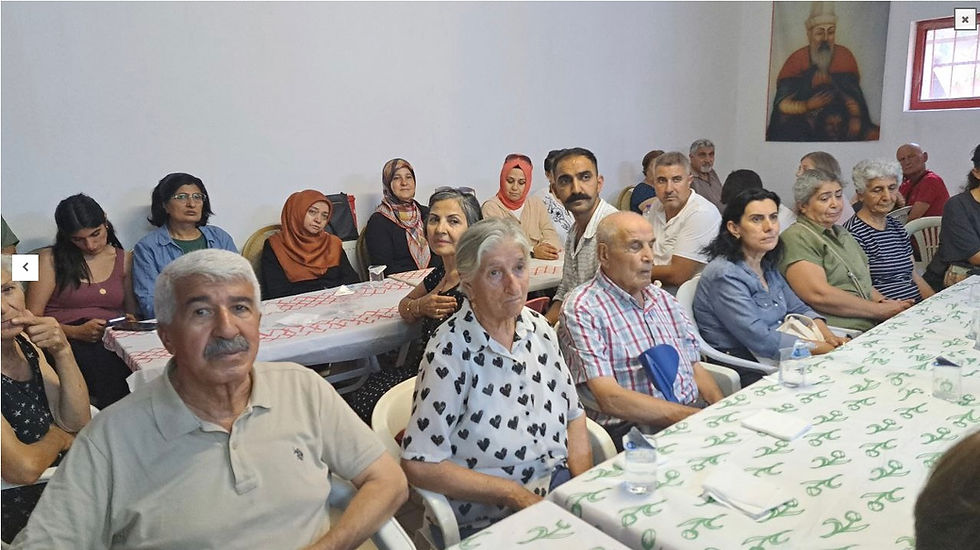 Aşure sofrasında biz de yer aldık