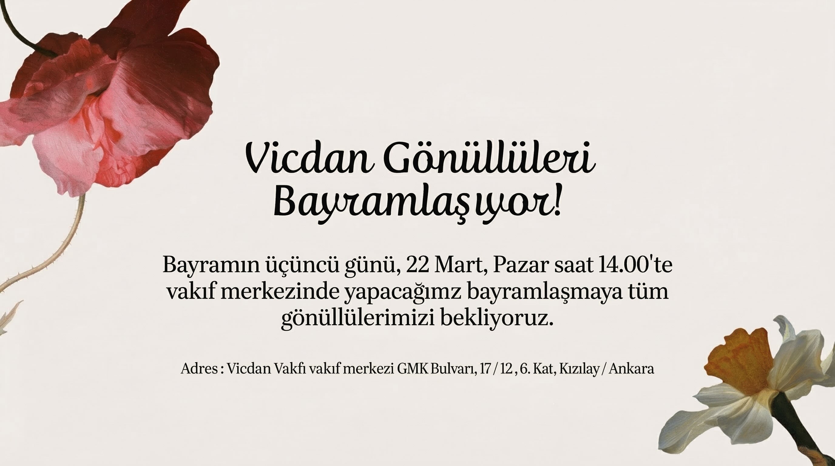 Etkinlik: Vicdan Gönüllüleri Bayramlaşması