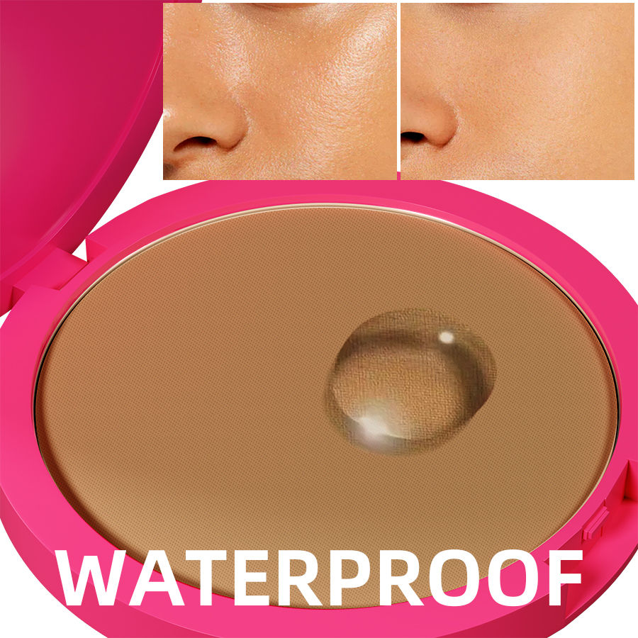 Thumbnail: Natural Matte Pressed Powder Oil Control Brighten Whitening Face Base Foundation