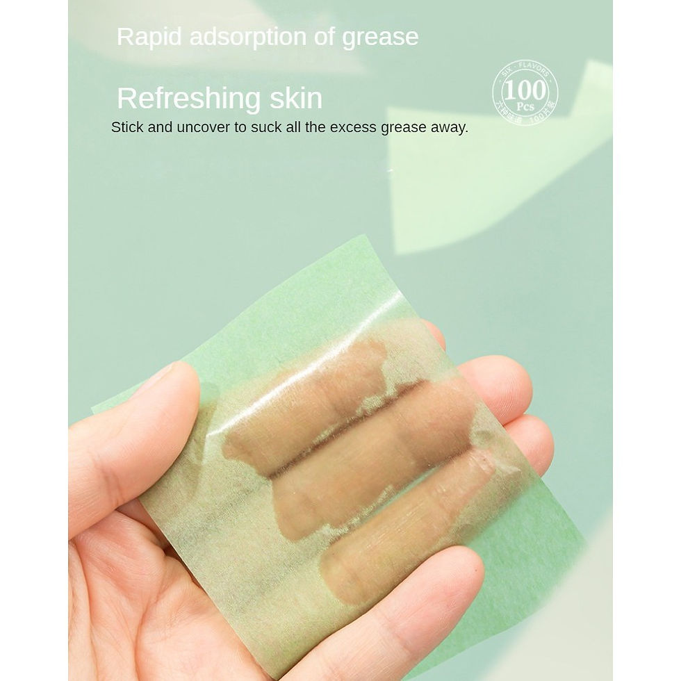 Thumbnail: 100 Pieces Fragrance Facial Oil-absorbing Paper for T-zone Oil Control