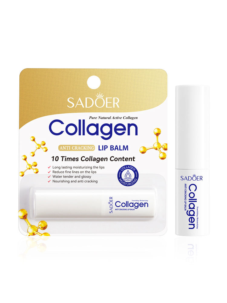 Thumbnail: SADOER Collagen Lip Balm Moisturizing Anti Cracking Brightening  Repair Nourishi