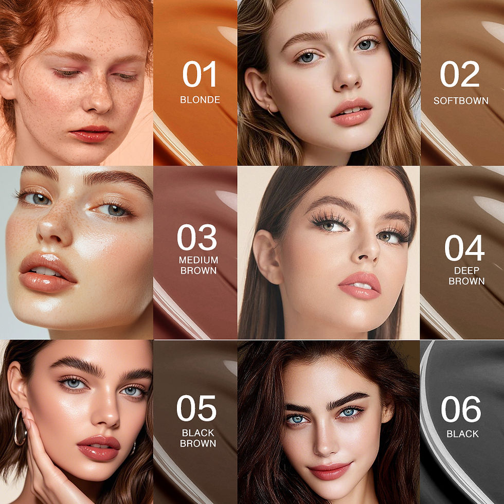 Thumbnail: Waterproof Henna Brow Tint Kit Professional Salon Formula Long-Lasting Natural E