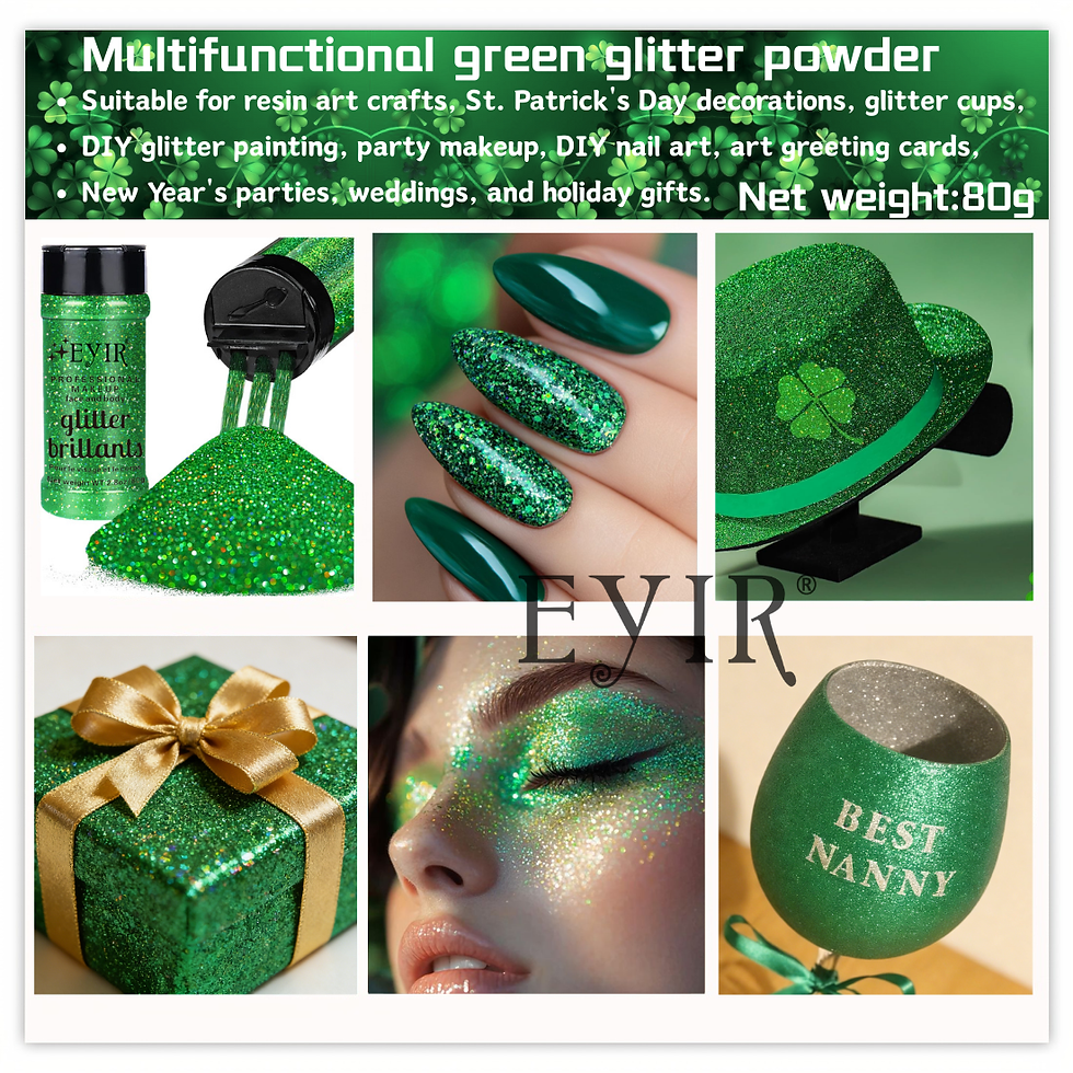 Thumbnail: 9 Colors 80g Holographic Glitter Powder Fine Shimmer Body Face Glitter Makeup Na
