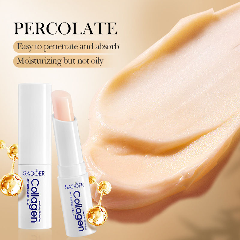 Thumbnail: SADOER Collagen Lip Balm Moisturizing Anti Cracking Brightening  Repair Nourishi