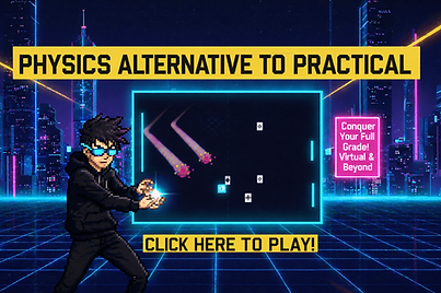 Interactive physics alternative to practical virtual lab simulator for SPM, IGCSE, and A-Level students featuring anime-style gameplay and experiments.