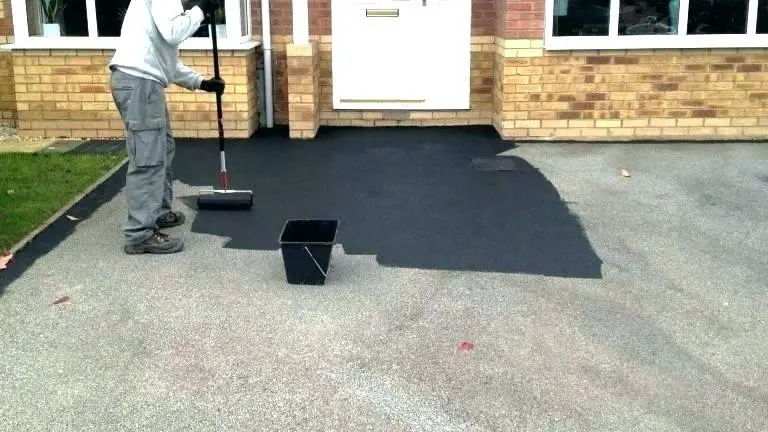 cleaning driveway