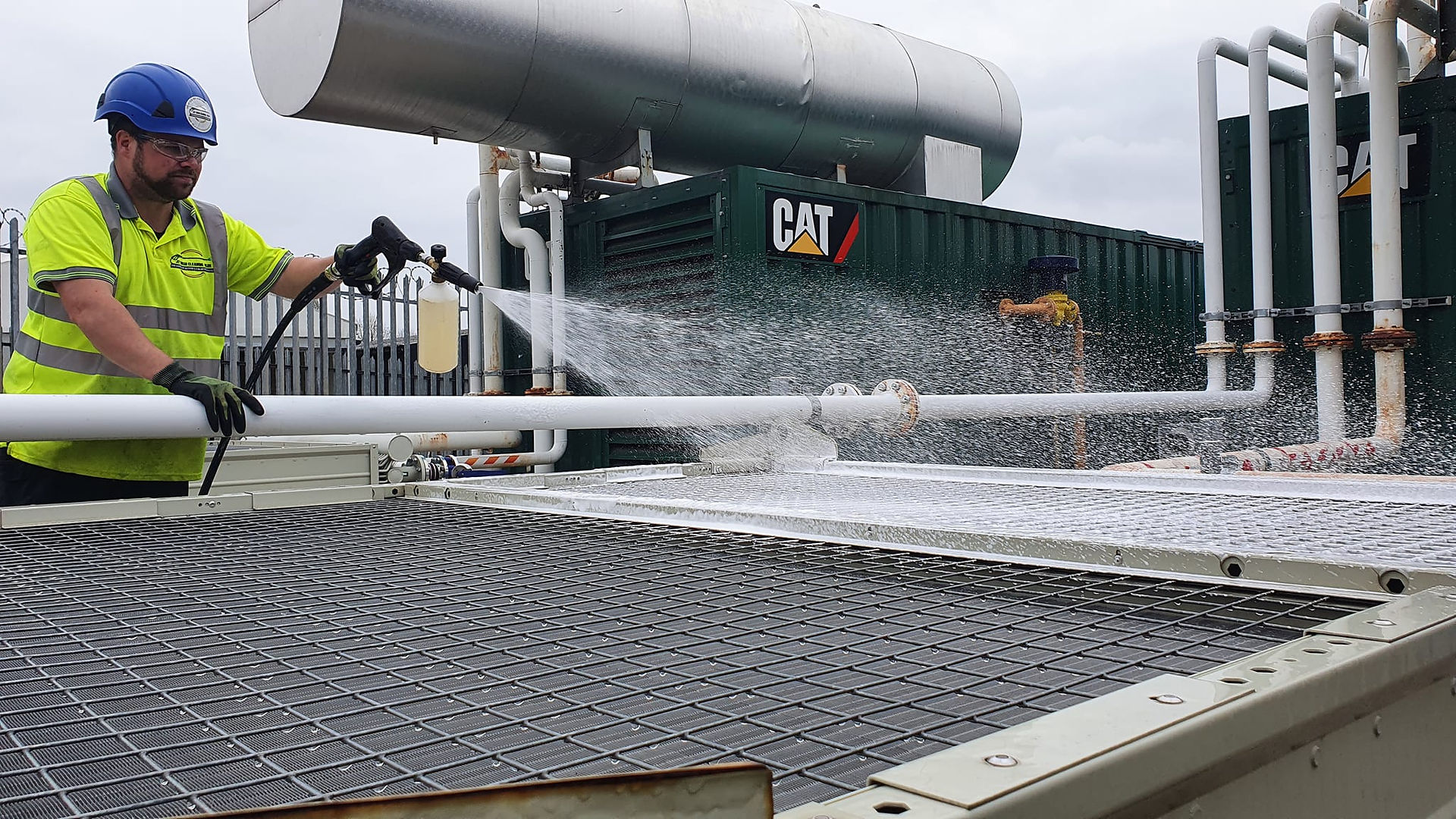 Jet washing cleaning