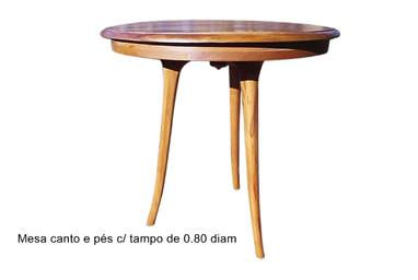 mesa canto com pes