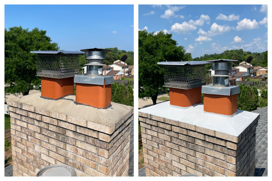 chimney crown repair chimney crown coat chimney sealant 